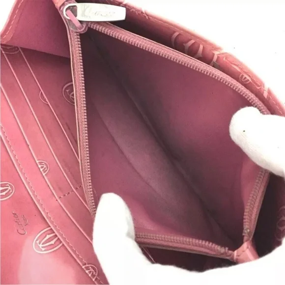 CARTIER Pink Happy Birthday Leather Bifold Long Wallet - Picture 4 of 9
